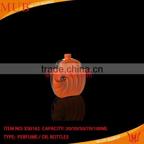 strange eye shape glass bottle/creepy wave perfume bottle