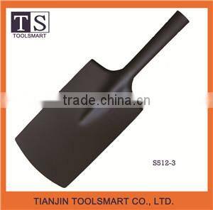 types of black painted steel function spade shovel with polished socket