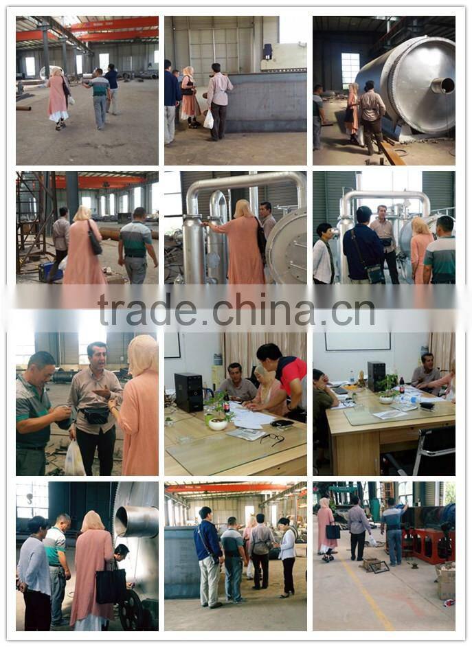 Green Type 85% Oil Output Waste Oil Distillation Plant 15TPD With Low Wastage Rate