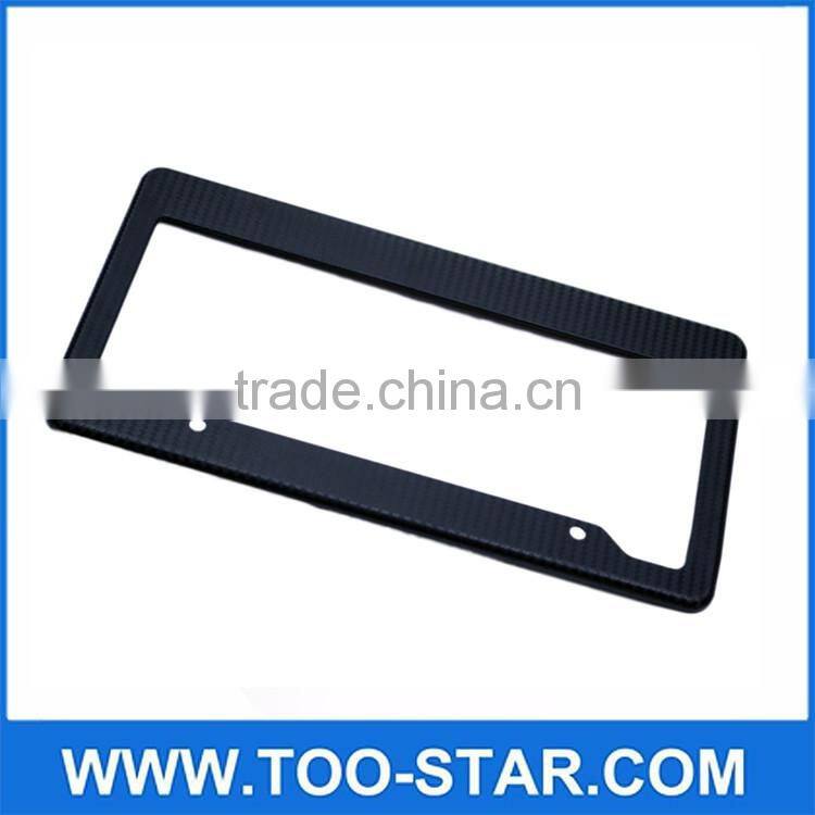 REAL CARBON FIBER CAR LICENSE PLATE FRAME TAG COVER ORIGINAL