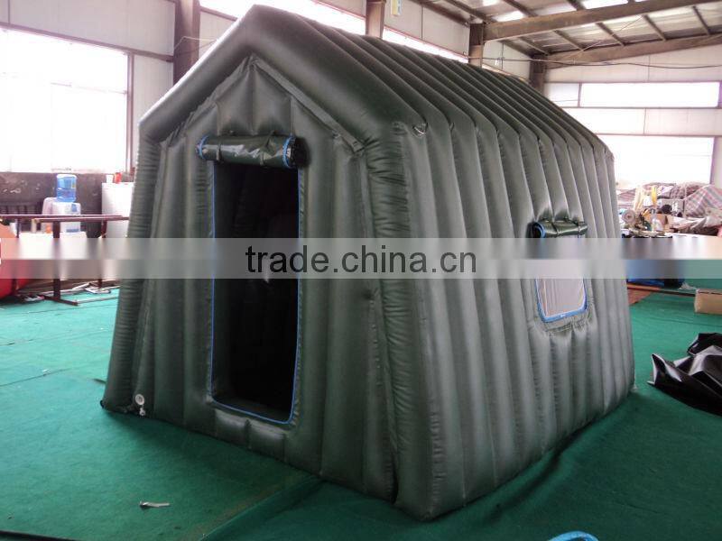 (ce) PVC material big outdoor inflatable military tent