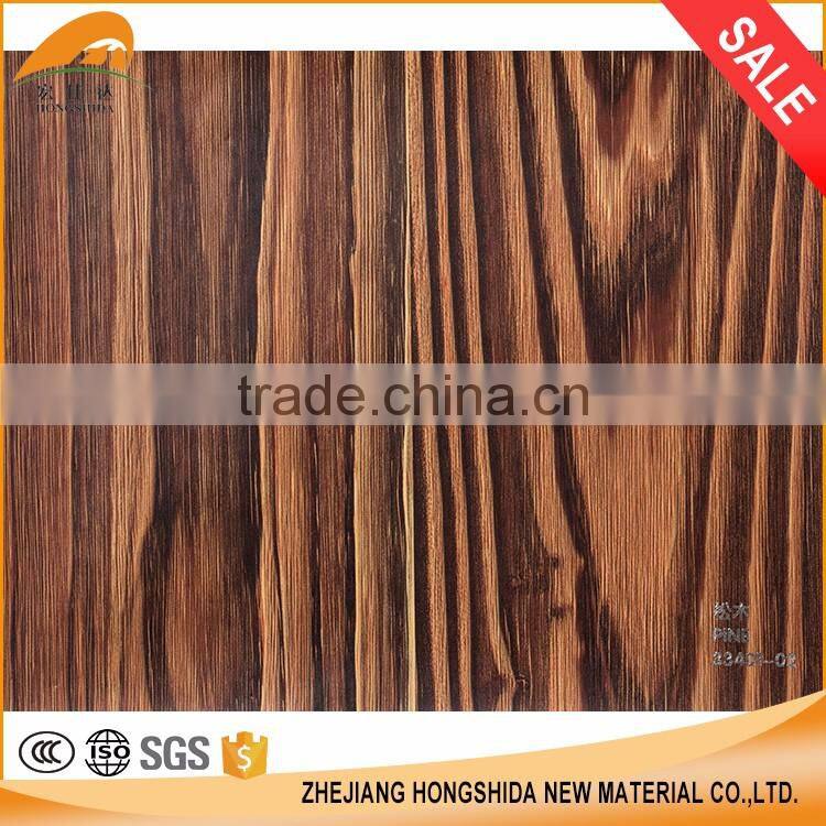 High glossy printed pvc film, pvc decorative membrane for furniture