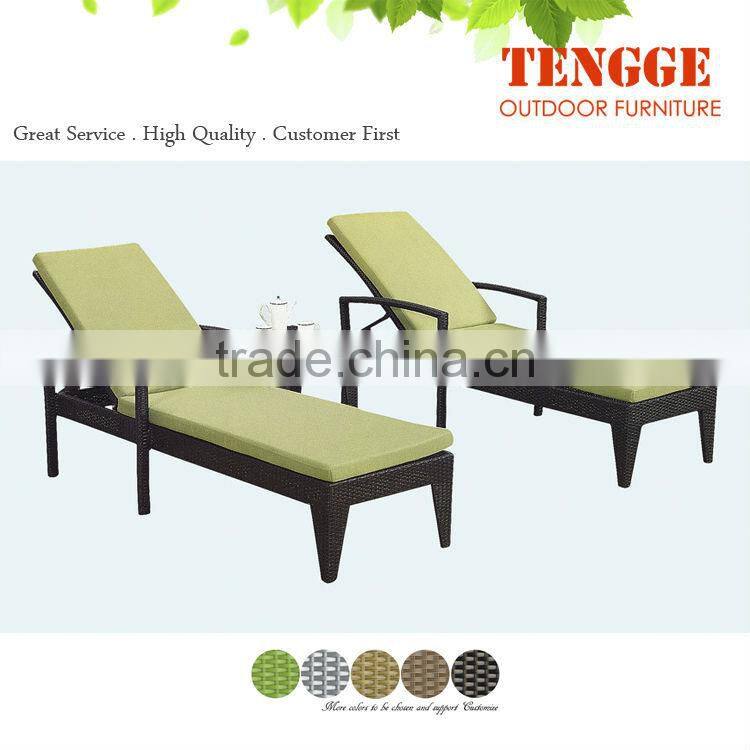 wicker rattan chaise lounge chair beach chair living room furniture