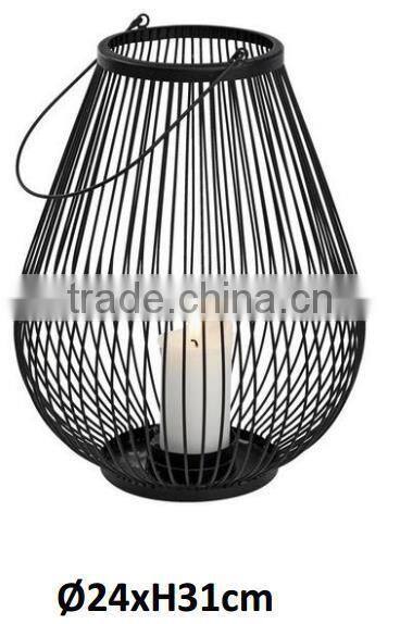 wire frame lantern, metal wire lantern,LED lantern