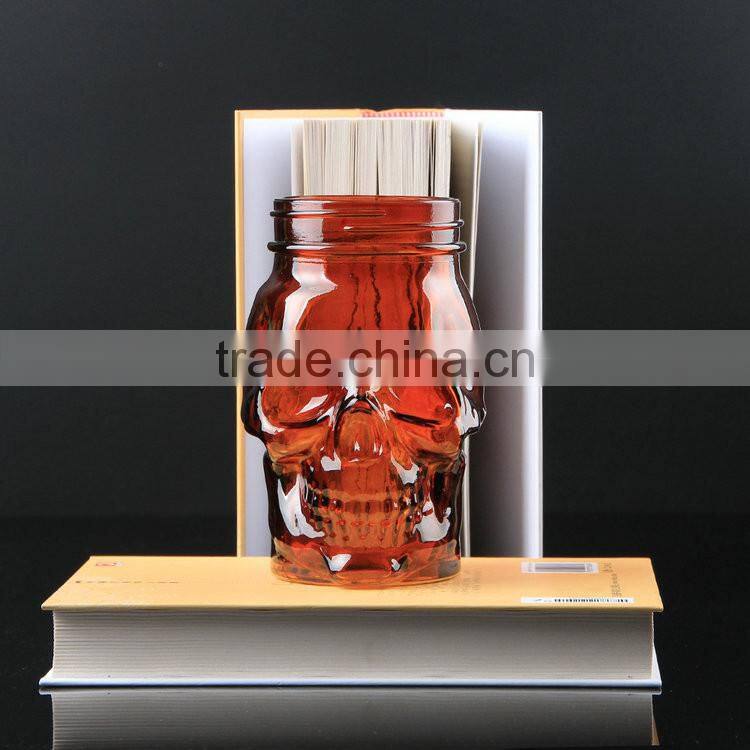 Cheap stuff to sell Keep candy or other food Hot Selling amber glass jar