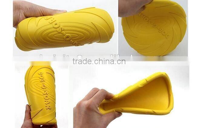CY185 Eco-friendly Natural rubber pet dog toy frisbee dog training pet product