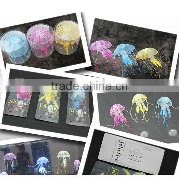 Newest popular cheap silicone jellyfish aquarium for tank