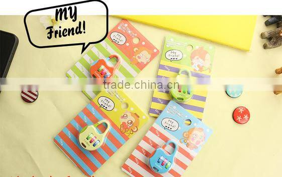 Wholesale stock small order Animal Mini Metal Travel Suitcase Lock