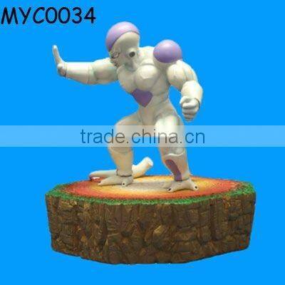 Polyresin warrior statue action figure