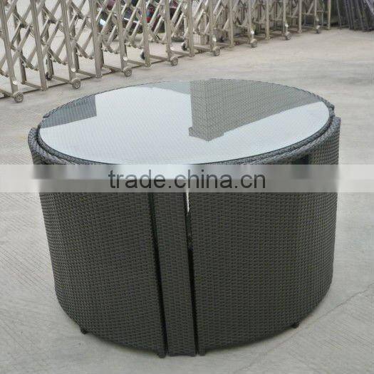 new design modern aluminum & PE rattan basket chair