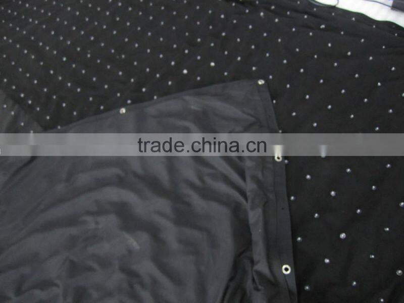 black led star cloth for stage disco studio