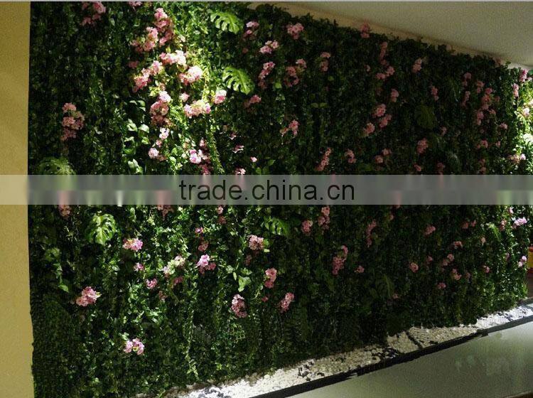 2017 hot sale factory price artificial plant wall artificial plastic plant artificial grass wall