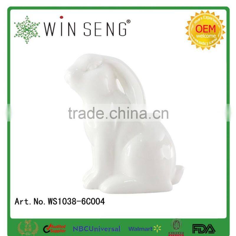 2016 Easter ceramic easter rabbit figurines easter rabbit