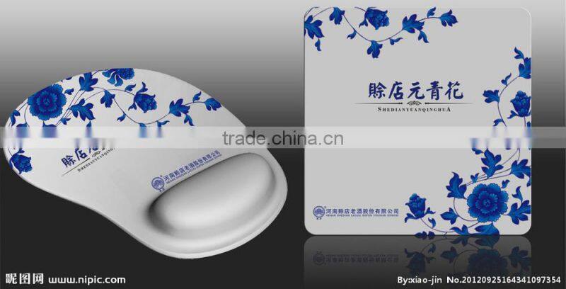 custom solid unique shape rubber mouse pad