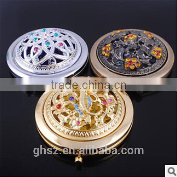 Guo hao hot sale custom make-up cosmetic pocket mirror , promotional sheet glass prices mirror