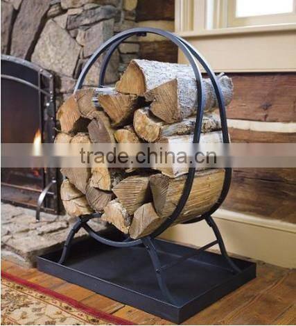 Oval Wood Rack With Tray