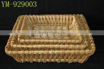Rectangular Wicker Tray with Handle