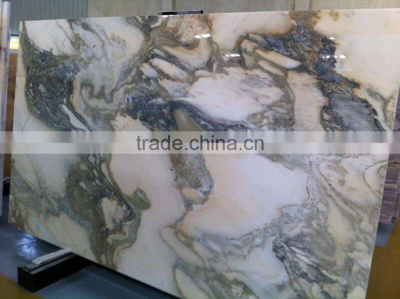 Competitive Price Nature Marble Green Land View Marble White Marble tile