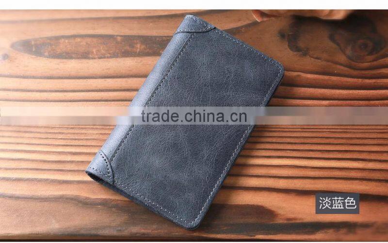 Retro Bifold Men pure leather business card holder fashion card wallet