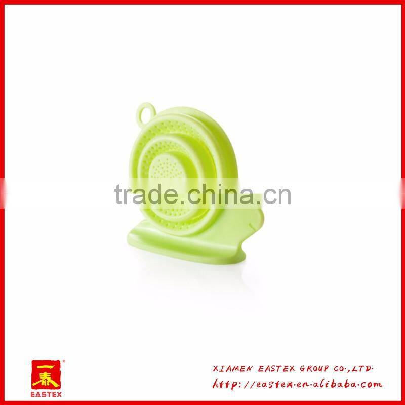 Snail shape candy-colored and flexible filter for kitchen sinks