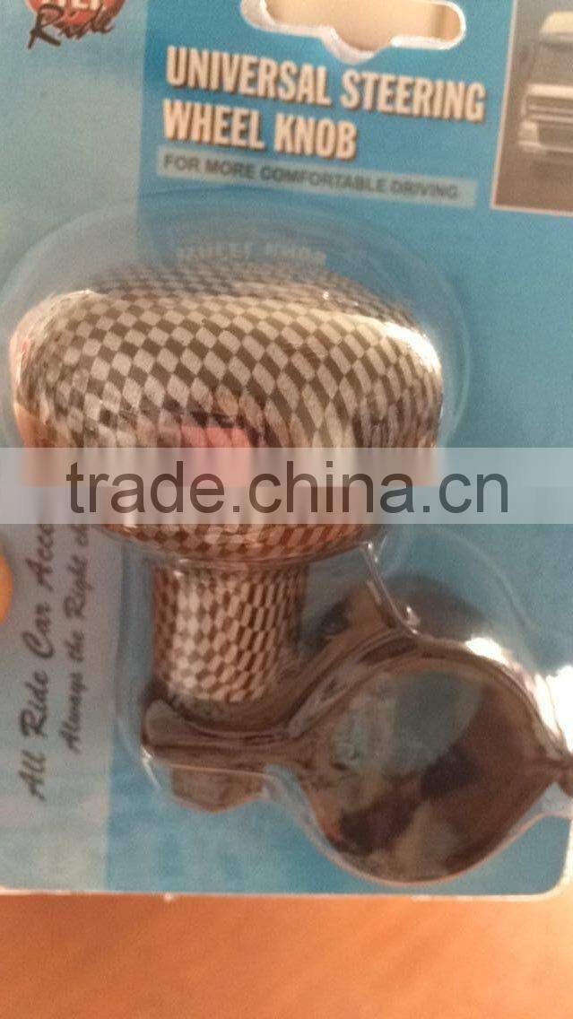 Vehicle Car Steering Wheel Spinner Knob Power Ball Fiber Multifunction 150468