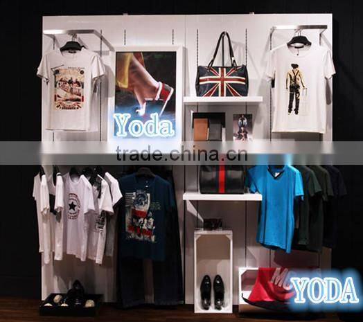 Wood Wall Flooring Stand for Clothing Shop