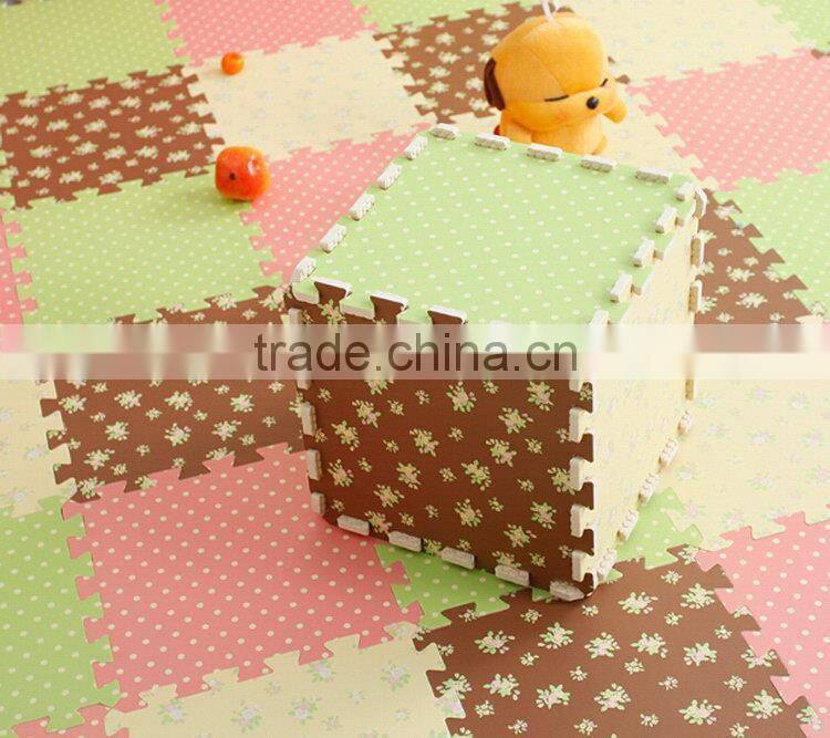Low price eco friendly cheap eva foam baby folding mat