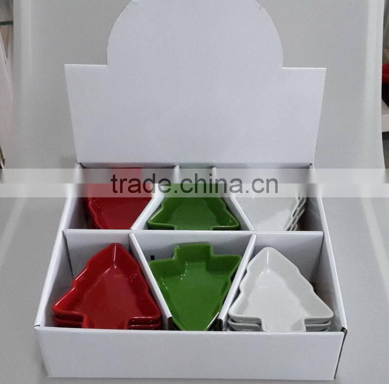 souvenir ceramic Christmas tree plate