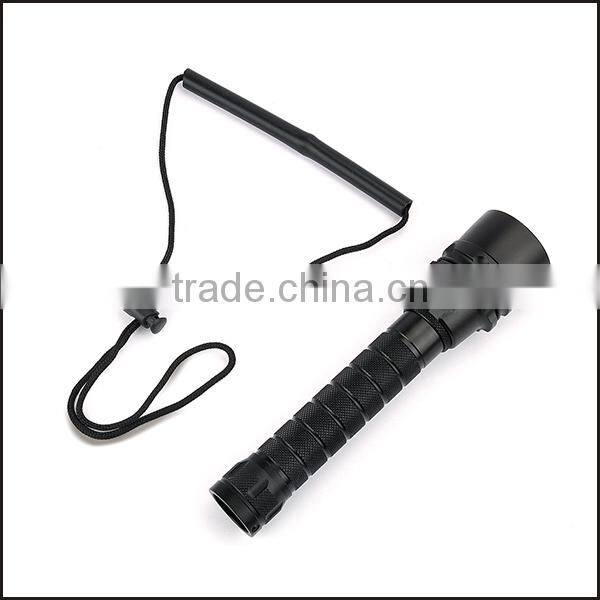 underwater super bright CREE XM-L2 U2 LED high power diving flashlight