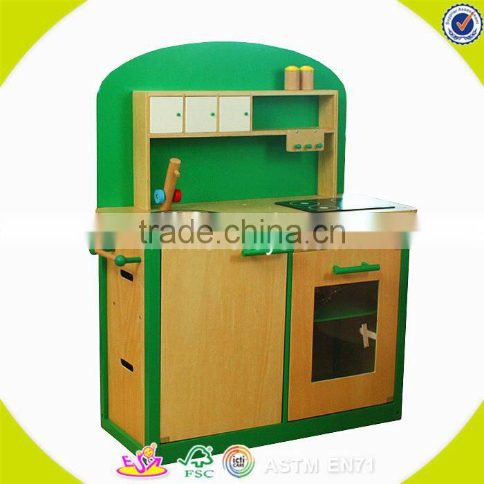 wholesale kids wooden miniature toy kitchen play set W10C114