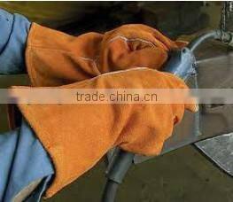 Different types of Colors Split Leather work welding gloves