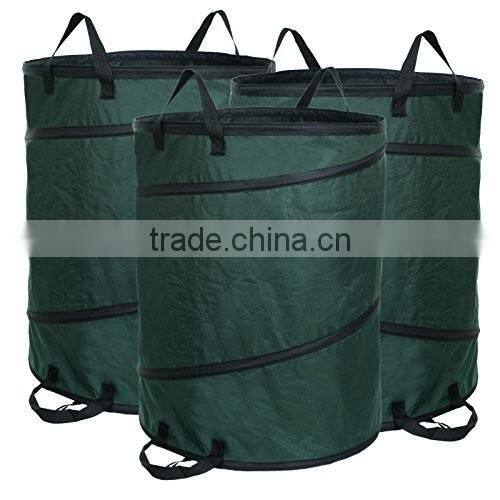 large green PE material pop up gardening bag sack