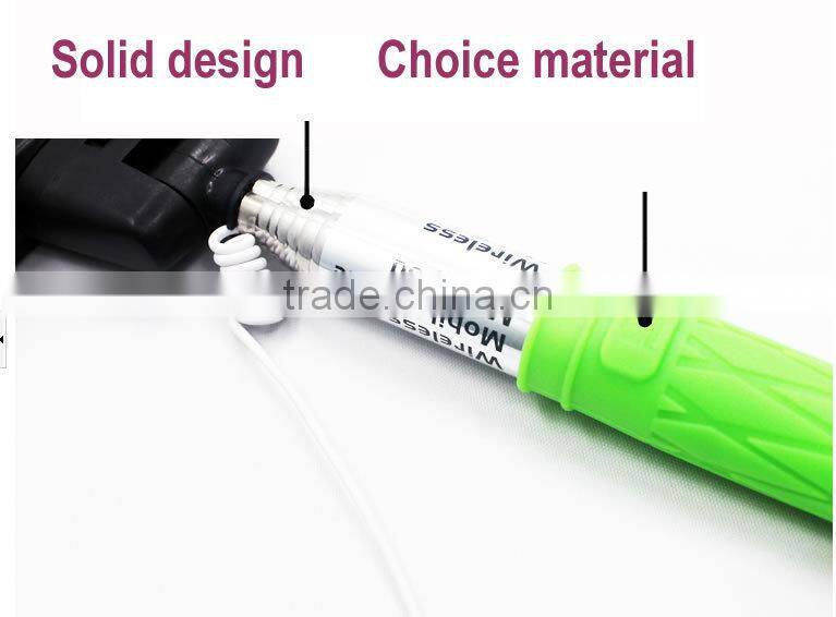 2015 sell hot New Arrival Wireless Mobile phone Selfie Stick, Handheld Bluetooth Selfie Monopod