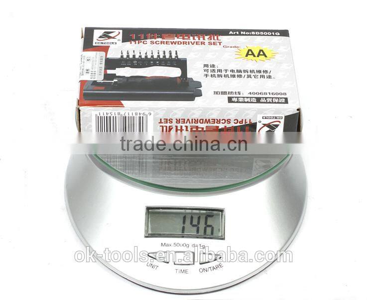Ok-Tools China manufacturer 11pcs Screwdriver set