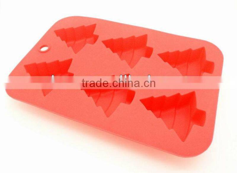 Christmas Tree Shape Silicone Muffin Mould CK-SL161