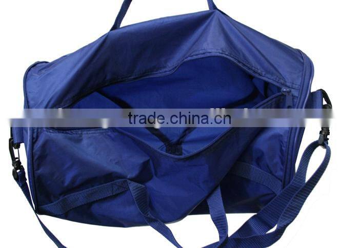 Navy Blue 420D polyester Expandable Carry-on Duffel Bag