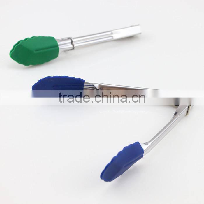 Heat Resistant Silicone Food Tongs Kitchen Tongs ,Silicone Function of food tongs