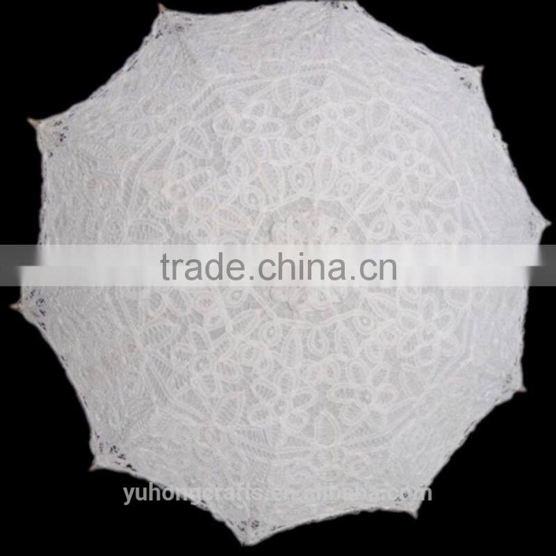 Cheap lace wedding parasol umbrella