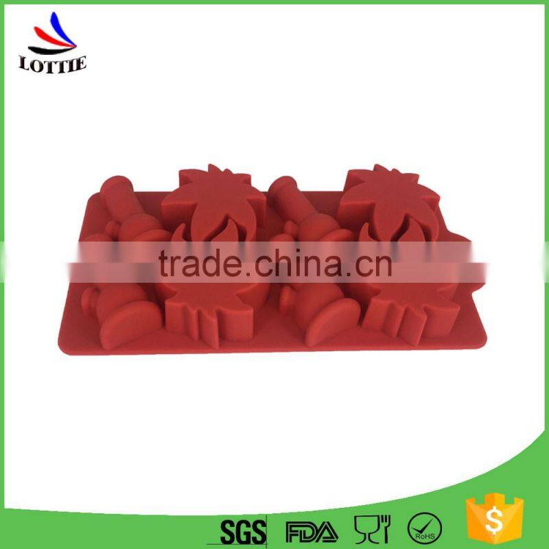 China Manufacturers 2016 butterfly shaped silicone ice cube tray