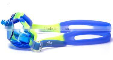 Durable great adjustable comfortable anti fog swimming glasses