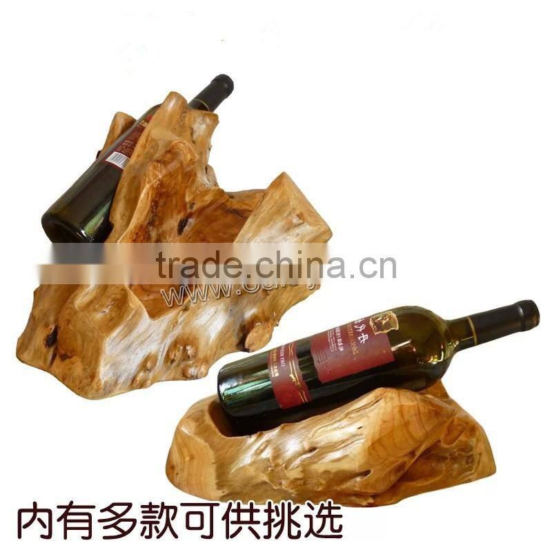 Christmas handcrafted bamboo wine bottle holder