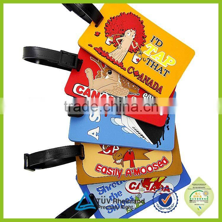 Custom made identification name luggage standard size baggage tag for airlines