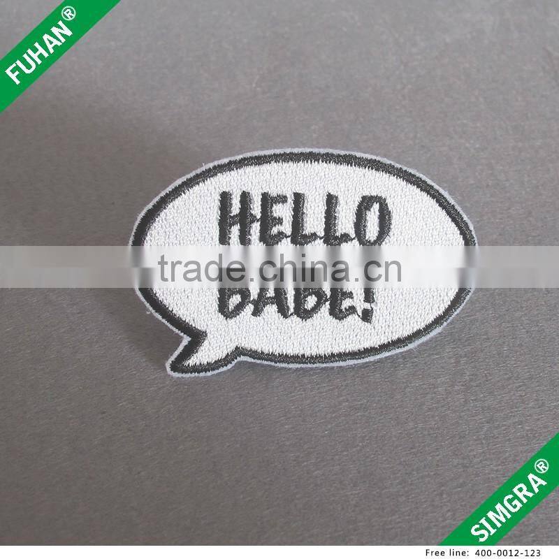 Hot Melt Adhesive Backing Fabric Embroidery Label