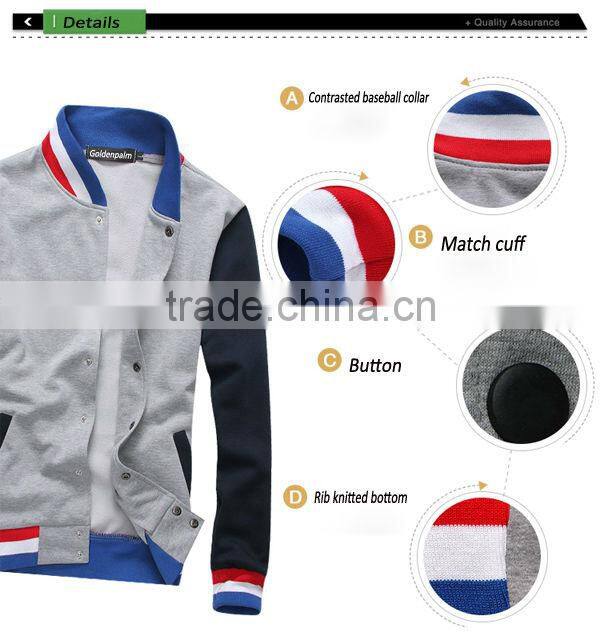 Wholesale Custom Varsity Leather Jacket for Men