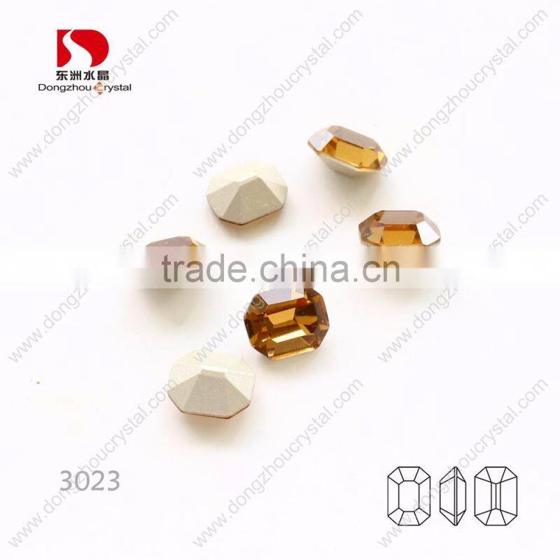 Topaz good quality octagon facets crystal fancy stone for ornaments