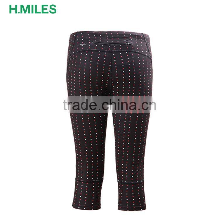 Anti-UV Ladies Women's Stretch yoga running capri legging