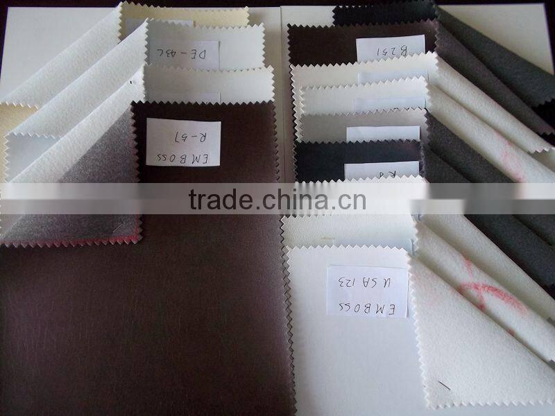 PU space leather, pu leather with nonwoven backing for sporting shoes, leatherette goods