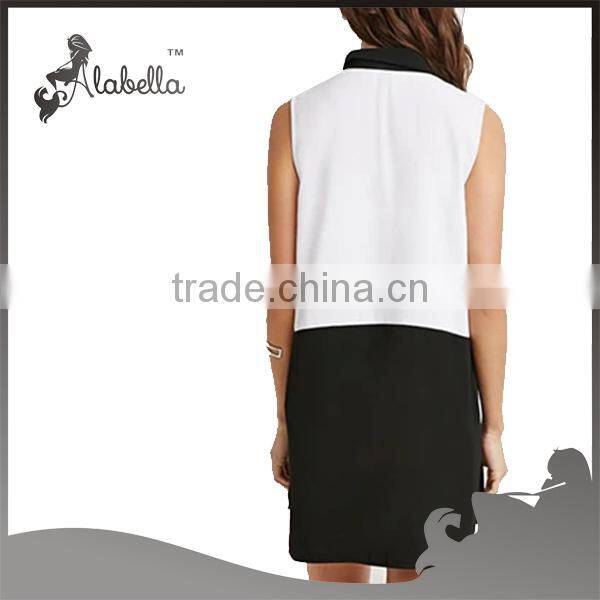 Sleeveless and neck collar for the dress shirt