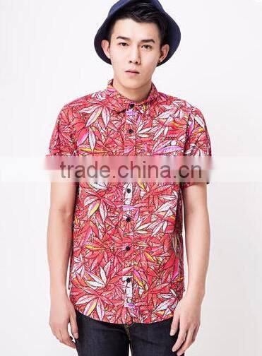 MENS PRINTED HAWAIIAN SHIRT 16NB