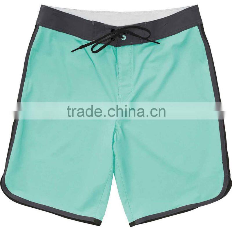 Knee Length Board Short 100% Polyester Fabric Material Swim Trunk Custom Regular Fit Swimming Surfing Shorts